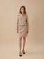 MORIA tweed short jacket_beige