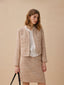 MORIA tweed short jacket_beige