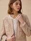 MORIA tweed short jacket_beige