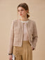 MORIA tweed short jacket_beige