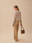 MORIA tweed short jacket_beige