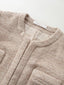 MORIA tweed short jacket_beige