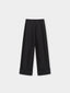 PIPER wide rollover tuck pants_black