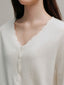 SALENA wool v neck cardigan_white