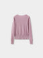 SALENA wool v neck cardigan_popcorn pink