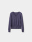 SALENA wool v neck cardigan_purple gray