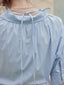 TORRE drop shoulder shirt_blue