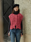 URIELLE wool flower knit_romantic red