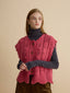 URIELLE wool flower knit_romantic red