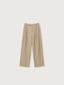 URSULA 2 tuck lip pocket linen pants_beige