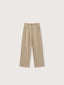 URSULA 2 tuck lip pocket linen pants_beige