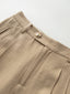 URSULA 2 tuck lip pocket linen pants_beige