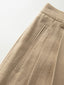 URSULA 2 tuck lip pocket linen pants_beige