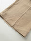 URSULA 2 tuck lip pocket linen pants_beige