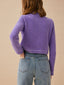 VESTA tape deco knit jacket_purple