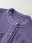 VESTA tape deco knit jacket_purple