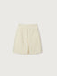 WILMA woolen tweed mid skirt_ivory