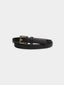 XANTHE square cow leather belt_black