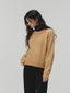 YELLA cable round knit_yellow