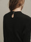 BETH woolen wave neck knit_black