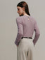 BETH woolen wave neck knit_lavender