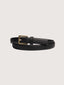 XANTHE square cow leather belt_black