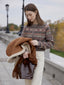 MONI cashmere nordic knit cardigan_brown