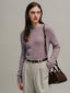 BETH woolen wave neck knit_lavender