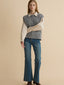 KEIRA denim flared pants_blue