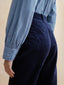 ZENIA corduroy pants_navy peony